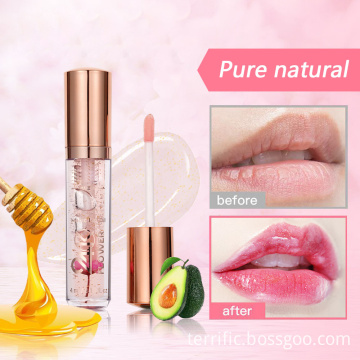 Clear Shiny Moisturizing Air Flower Mirror Lip glaze